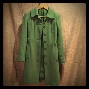Green H&M long pea coat